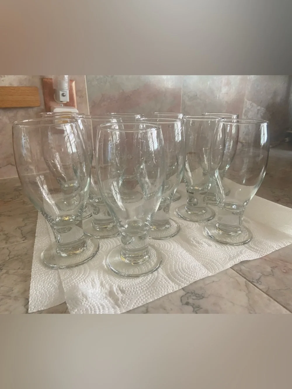 Crate & Barrel Set If 10 CTB66 Beer Tea Discontinued Glasses